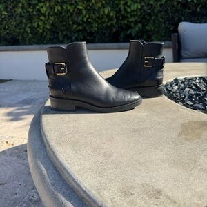 Cole Haan Black Leather Ankle Boots
